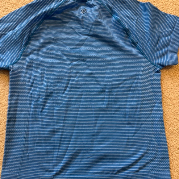 Athleta Girl Power Up T - blue stripe size 6 - Picture 2 of 3
